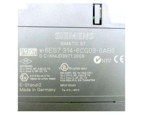 Siemens 6ES7 314-6CG03-0AB0 Simatic S7 CPU 314C-2 DP 6ES7 314-6CG03-0AB0 - Bild 2