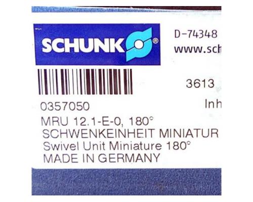 SCHUNK 0357050 Miniatur Schwenkeinheit MRU 12.1-E-0 0357050 - Bild 2