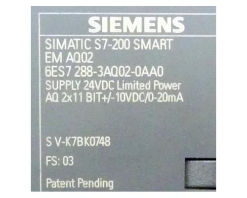 Siemens 6ES7 288-3AQ02-0AA0 Simatic S7-200 Smart EM AQ02 6ES7 288-3AQ02-0AA0 - Bild 2