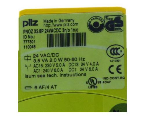 Pilz 777301 Not-Aus-Schaltgerät PNOZ X2.8P 24VACDC 3n/o 1n/c - Bild 2