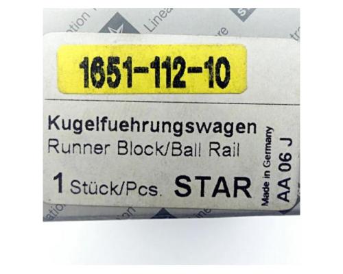 STAR 1651-112-10 Kugelführungswagen 1651-112-10 - Bild 2
