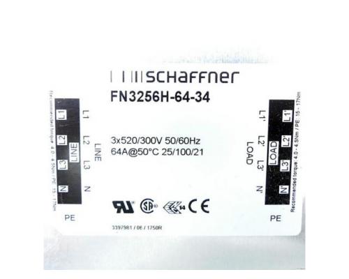 Schaffner FN3256H-64-34 Netzfilter FN3256H-64-34 - Bild 2