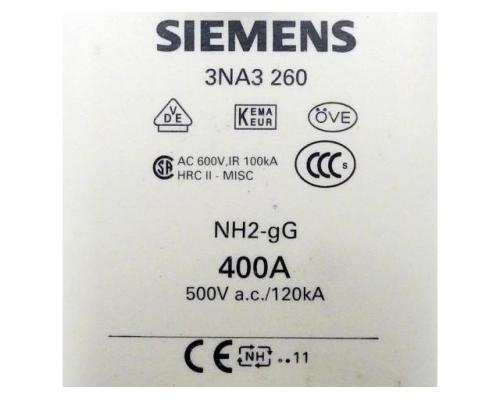 Siemens 3NA3 260 Sicherungseinsatz NH2-gG 3NA3 260 - Bild 2