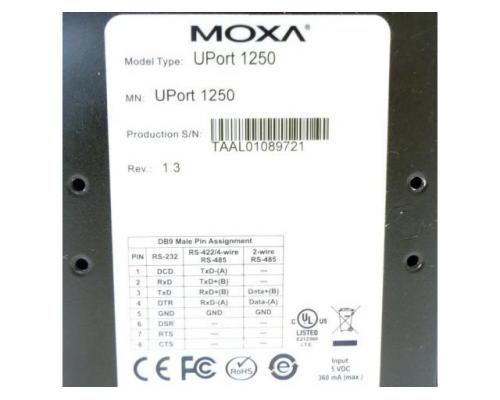 MOXA RS-232/422/485 Wandler UPort 1250 RS-232/422/485 - Bild 2