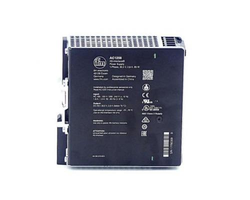 Ifm AC1256 AS-Interface Stromversorgung PSU-1AC/ASi-2,8A AC12 - Bild 3