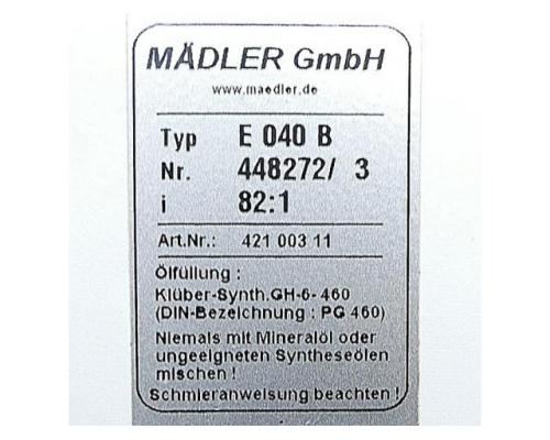 Mädler 448272/3 Getriebe E 040 B 448272/3 - Bild 2