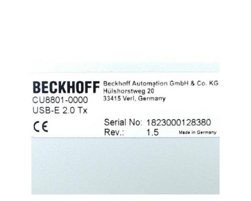BECKHOFF CU8801-0000 USB-Verlängerung, USB-Extended-2.0-Senderbox CU88 - Bild 2