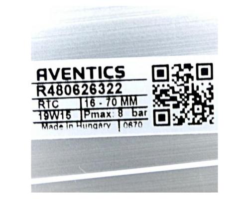 AVENTICS R480626322 Kolbenstangenloser Zylinder RTC-DA-016-0070-CG-MM4 - Bild 2