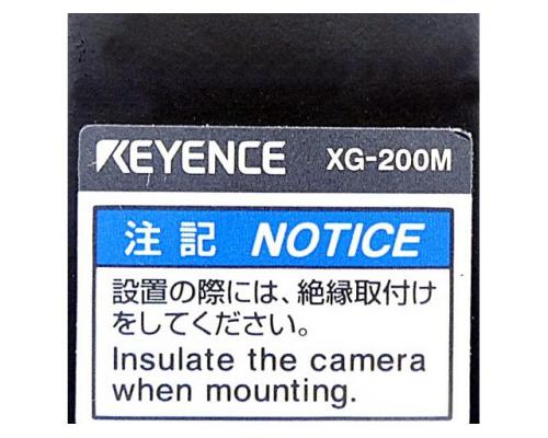Keyence XG-200M Digitale 2-Millionen-Pixel-S/W-Kamera mit Objektiv - Bild 2