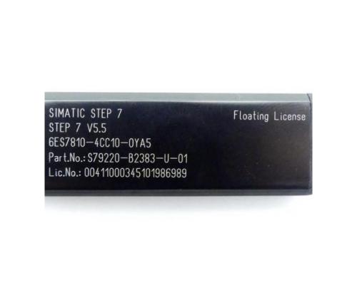Siemens 6ES7810-4CC10-0YA5 Simatic Step 7 V.5.5 Floating License 6ES7810-4CC1 - Bild 2