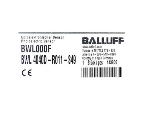 BALLUFF BWL 4040D-R011-S49 Winkellichtschranke BWL000F BWL 4040D-R011-S49 - Bild 2