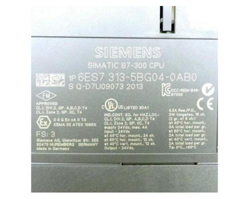 Siemens 6ES7 313-5BG04-0AB0 Simatic S7-313C SF CPU 6ES7 313-5BG04-0AB0 - Bild 2