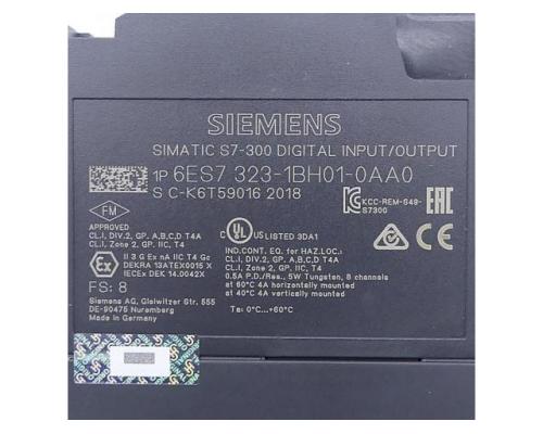 Siemens 6ES7 323-1BH01-0AA0 SIMATIC S7-300 Digital I/O Module 6ES7 323-1BH01-0 - Bild 2