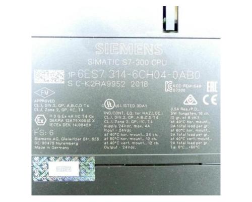 Siemens 6ES7 314-6CH04-0AB0 Simatic S7-300 CPU 6ES7 314-6CH04-0AB0 - Bild 2