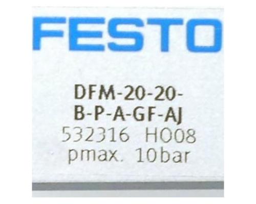 FESTO 532316 Führungszylinder DFM-20-20-B-P-A-GF-AJ 532316 - Bild 2