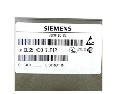 Siemens 6ES5430-7LA12  Simatic S5 6ES5430-7LA12 - Bild 2