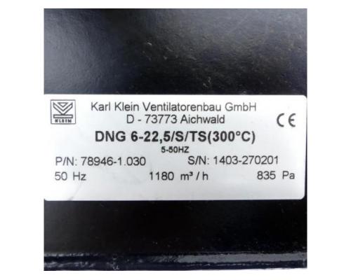 Karl Klein Ventilatorenbau DNG 6-22,5/S/TS Niederdruckventilator DNG 6-22,5/S/TS - Bild 2