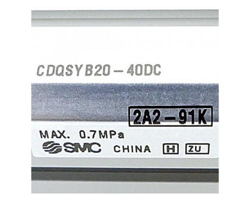 SMC CDQSYB20-40DC Kompaktzylinder CDQSYB20-40DC - Bild 2