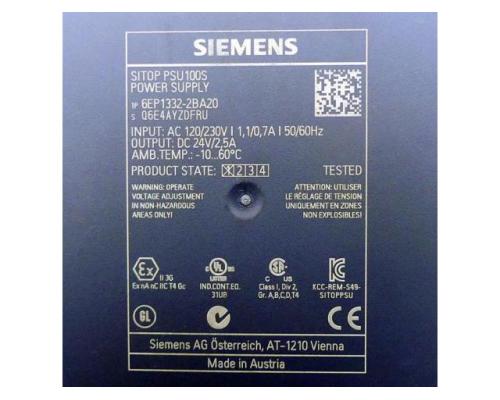 Siemens 6EP1332-2BA20 SITOP PSU100S 6EP1332-2BA20 6EP1332-2BA20 - Bild 2