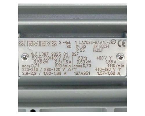 Siemens 1 LA7083-6AA10-Z Drehstrommotor 1 LA7083-6AA10-Z 1 LA7083-6AA10-Z - Bild 2