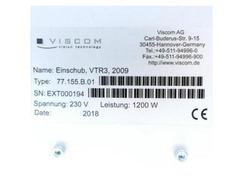 Viscom 77.155.B.01 Einschubgehäuse VTR3 77.155.B.01 - Bild 2