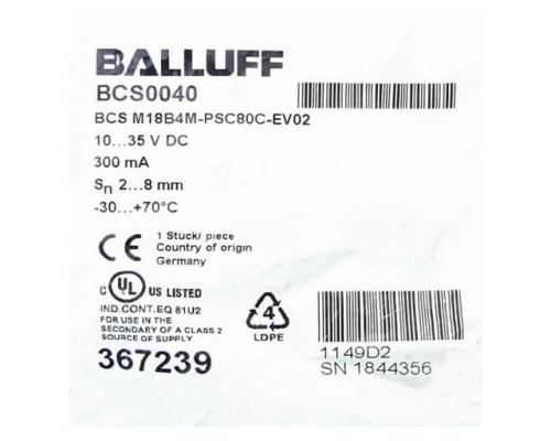 BALLUFF BCS0040 Kapazitiver Sensor BCS0040 BCS0040 - Bild 2