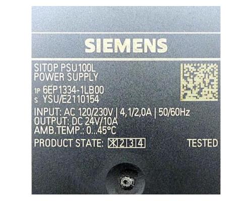 Siemens 6EP1334-1LB00 SITOP PSU100L Netzteil 6EP1334-1LB00 - Bild 2