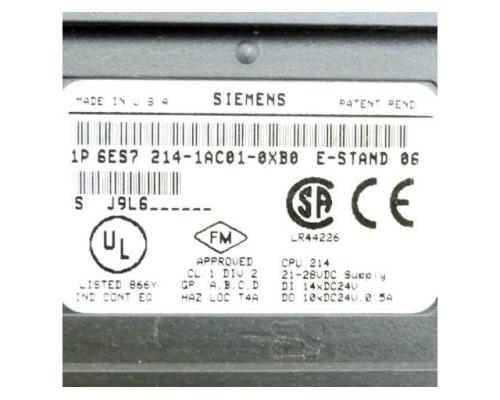 Siemens 6ES7214-1AC01-0XB0 Simatic S7-200 CPU 214 Steuerung 6ES7214-1AC01-0XB - Bild 2