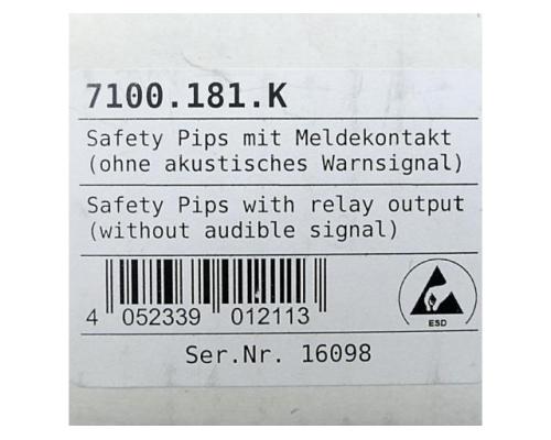 Wolfgang Warmbier 7100.181.K Safety Pips K mit Meldekontakt 7100.181.K - Bild 2