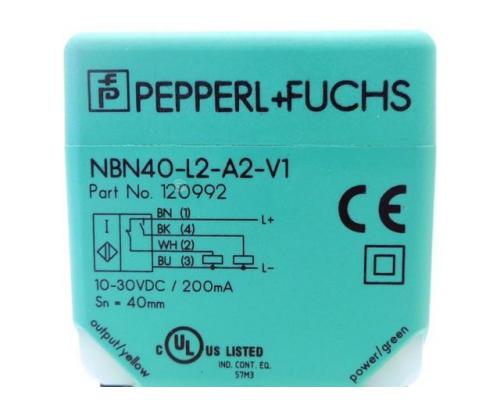 PEPPERL+FUCHS 120992 Induktiver Näherungsschalter NBN40-L2-A2-V1 12099 - Bild 2