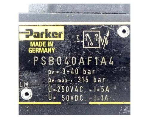 Parker PSB040AF1A4; H06PSB-994 Druckschalter PSB040AF1A4 mit Zwischenplatte H06PS - Bild 2