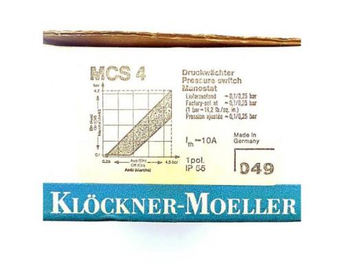 Klöckner-Möller MCS 4 Druckwächter MCS 4 - Bild 2