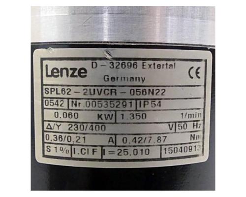 Lenze SPL62-2NVCR Getriebemotor SPL62-2UVCR-056N22 SPL62-2NVCR - Bild 2