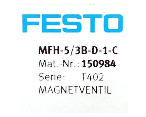 FESTO 150984 Magnetventil MFH-5/3B-D-1-C 150984 - Bild 2