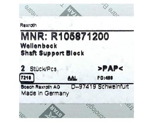Rexroth R105871200 2 Stück Wellenböcke WBA-12C R105871200 - Bild 2