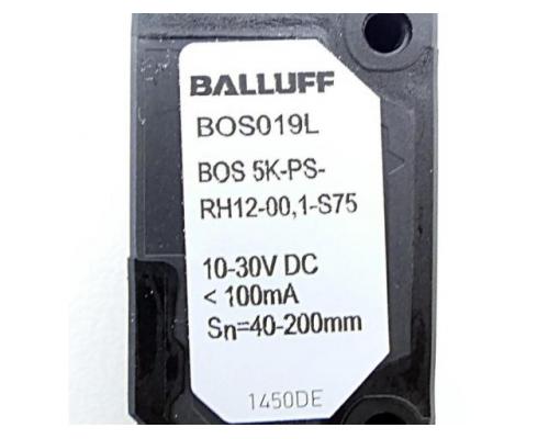 BALLUFF BOS 5K-PS-RH12-00,1-S75 Optoelektronischer Sensor BOS019L BOS 5K-PS-RH12-0 - Bild 2