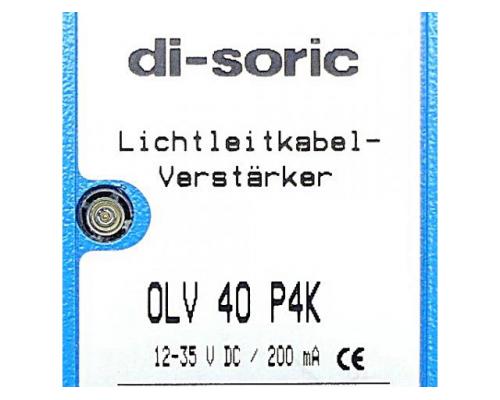 di-soric 201448 Glasfaser-Lichtleiter-Verstärker OLV 40 P4K 20144 - Bild 2