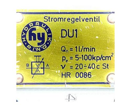 HYDRAULIK RING HR 0086 Stromregelventil DU1 HR 0086 - Bild 2