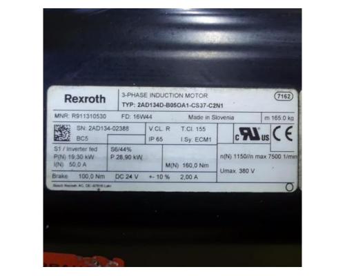 Rexroth R911310530 Drehstrom Servomotor 2AD124D-B05OA1-CS37-C2N1 R911 - Bild 2