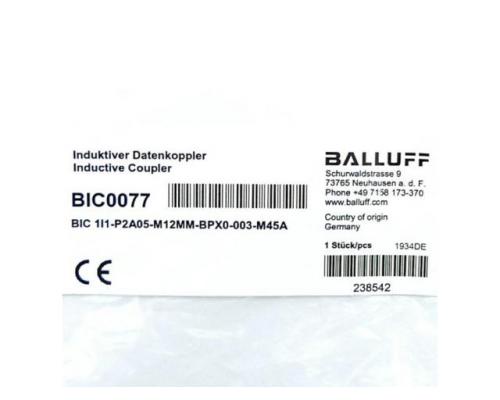 BALLUFF BIC0077 Induktiver Datenkoppler BIC0077 BIC0077 - Bild 2