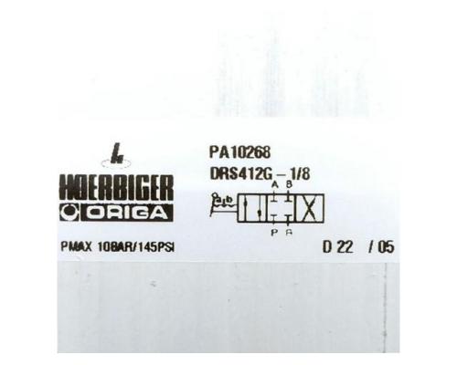HOERBIGER ORIGA PA10268 4/3-Wege-Flachschieberventil DRS412G-1/8 PA10268 - Bild 2