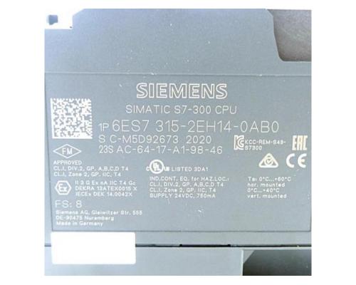 Siemens 6ES7315-2EH14-0AB0 Zentraleinheit 6ES7315-2EH14-0AB0 - Bild 2