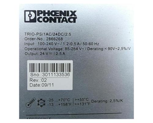 Phoenix Contact 2866268 Netzteil TRIO-PS/1AC/24DC/2.5 2866268 - Bild 2
