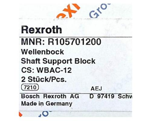 Rexroth R105701200 2 Stück Wellenböcke WBA-12-FO R105701200 - Bild 2