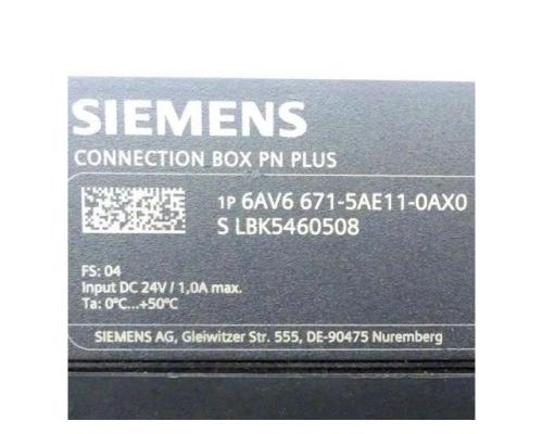 Siemens 6AV6 671-5AE11-0AX0 Anschluss-Box PN plus 6AV6 671-5AE11-0AX0 - Bild 2