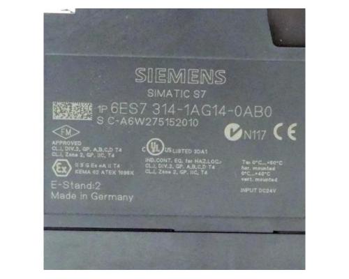 Siemens 6ES7 314-1AG14-0AB0 Central assembly 6ES7 314-1AG14-0AB0 6ES7 314-1AG1 - Bild 2