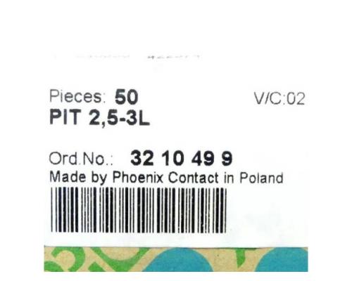 Phoenix Contact 32 10 49 9 50x Mehrstockklemme PT 2,5-3L 32 10 49 9 - Bild 2