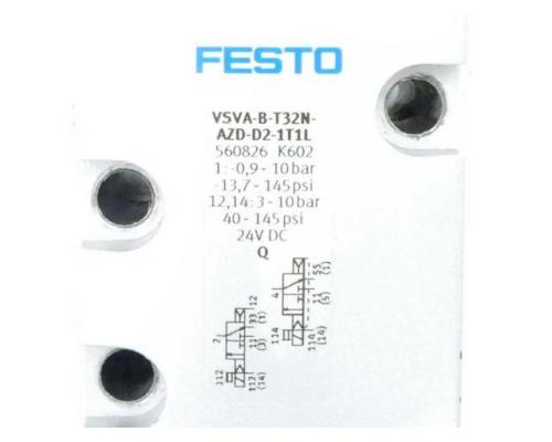 FESTO 560826 Magnetventil VSVA-B-T32N-AZD-D2-1T1L 560826 - Bild 2