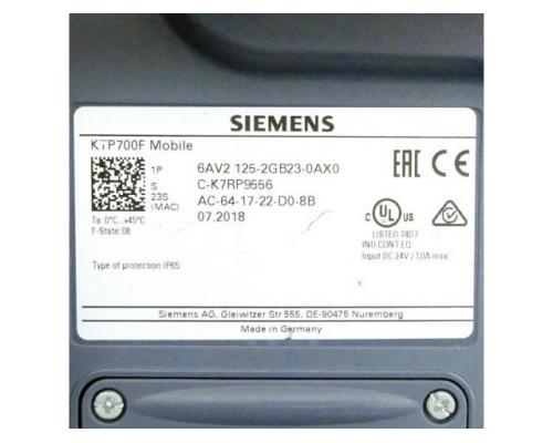 Siemens 6AV2 125-2GB23-0AX0 HMI-Panel KTP700F Mobile 6AV2 125-2GB23-0AX0 - Bild 2