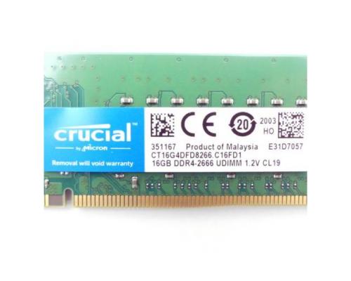 crucial CT16G4DFD8266.C16FD1 16GB DDR4-2666 CL19 Arbeitsspeicher CT16G4DFD8266. - Bild 2